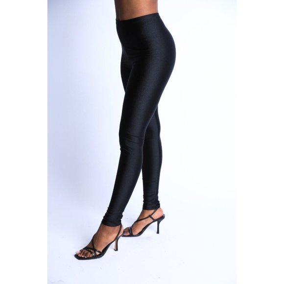 Boutique Pants - Women High Waist Shiny Tricot Stretch Skinny Dance Yoga Club Party Legging pants